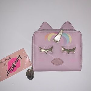Betsey Johnson | Blush Kitty Unicorn Zip Wallet